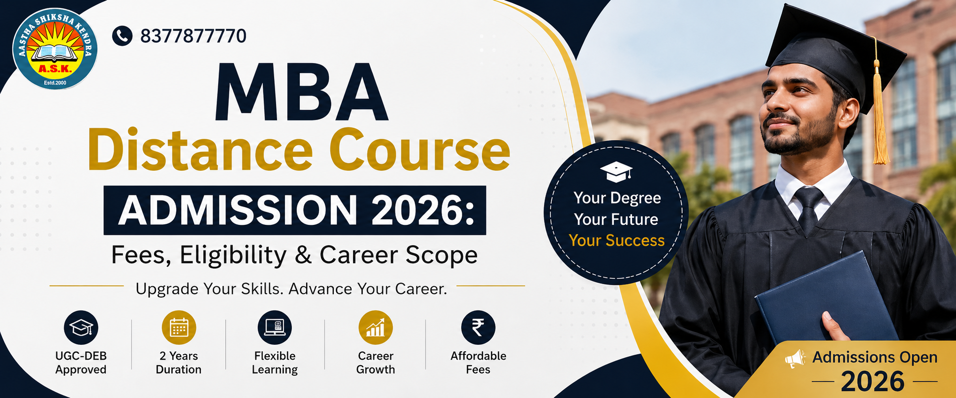 MBA Distance Course Admission 2026